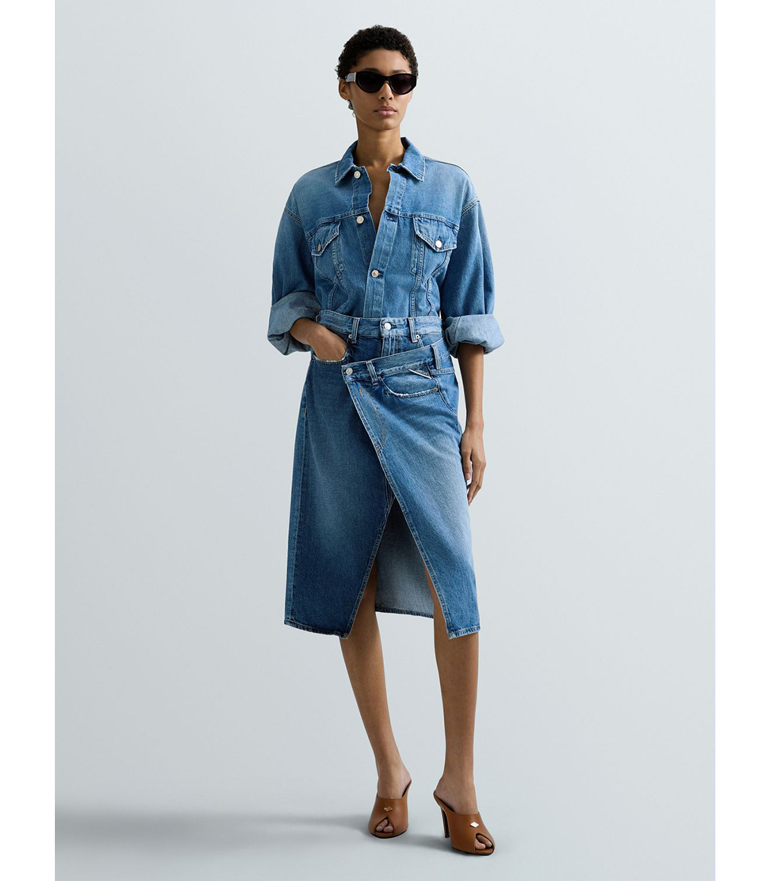 リラックスフィットデニムジャケット 詳細画像 ブルー 2